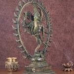 Brass Urdhava Tandava Nataraja | 24.5" x 16" x 6" | Sacred Lifted Dance | Lord Shiva's Supreme Dance | Temple Art | Divine Energy | Jaipurio